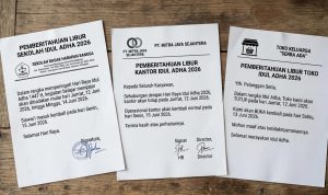 Contoh Surat Pemberitahuan Libur Idul Adha