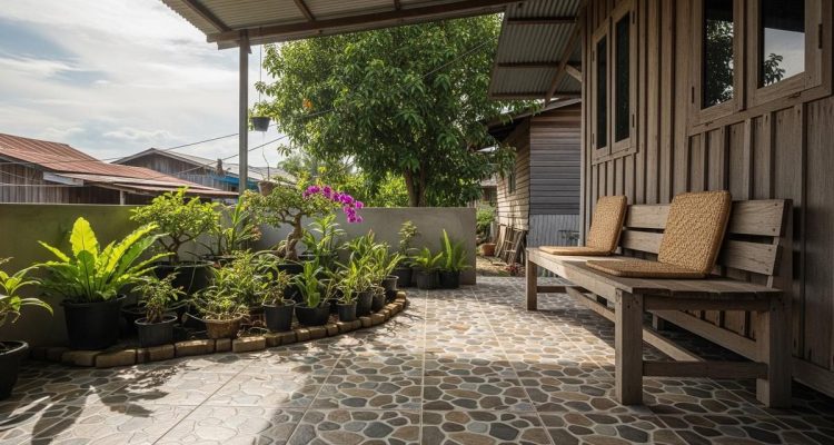Contoh Teras Rumah Sederhana yang Hijau dan Menyejukkan