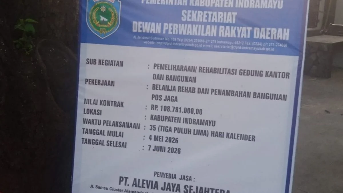 CV AJS Menangkan Rp2,17 M Belanja DPRD Indramayu, Diduga KKN