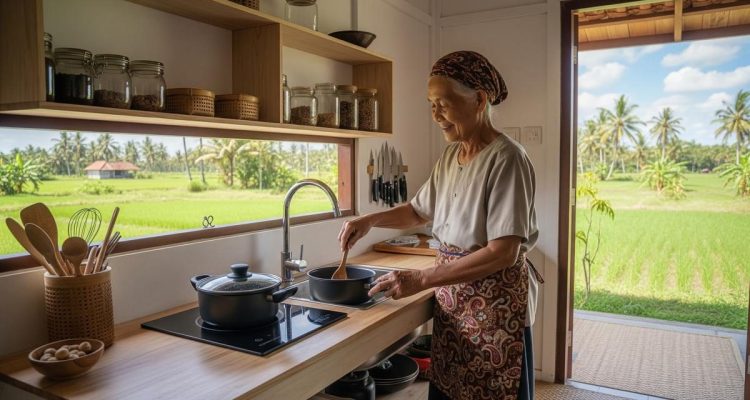 Dapur Minimalis Kecil yang Nyaman untuk Lansia