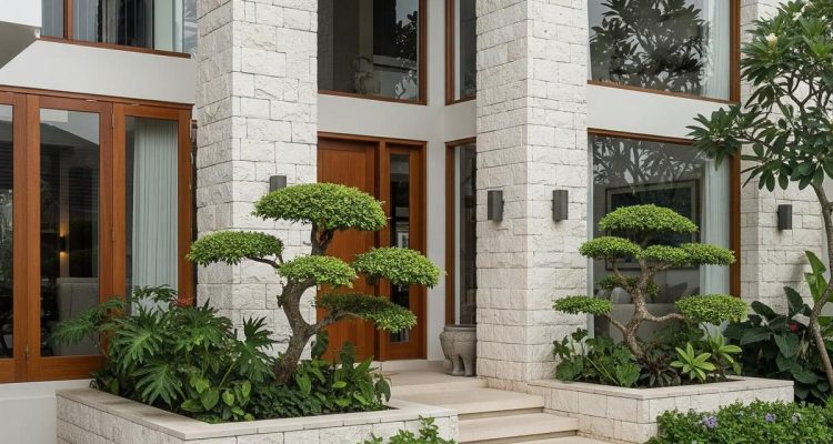 Desain Fasad Rumah Batu Alam Terbaru: Tampilan Modern, Estetik, dan Tahan Lama