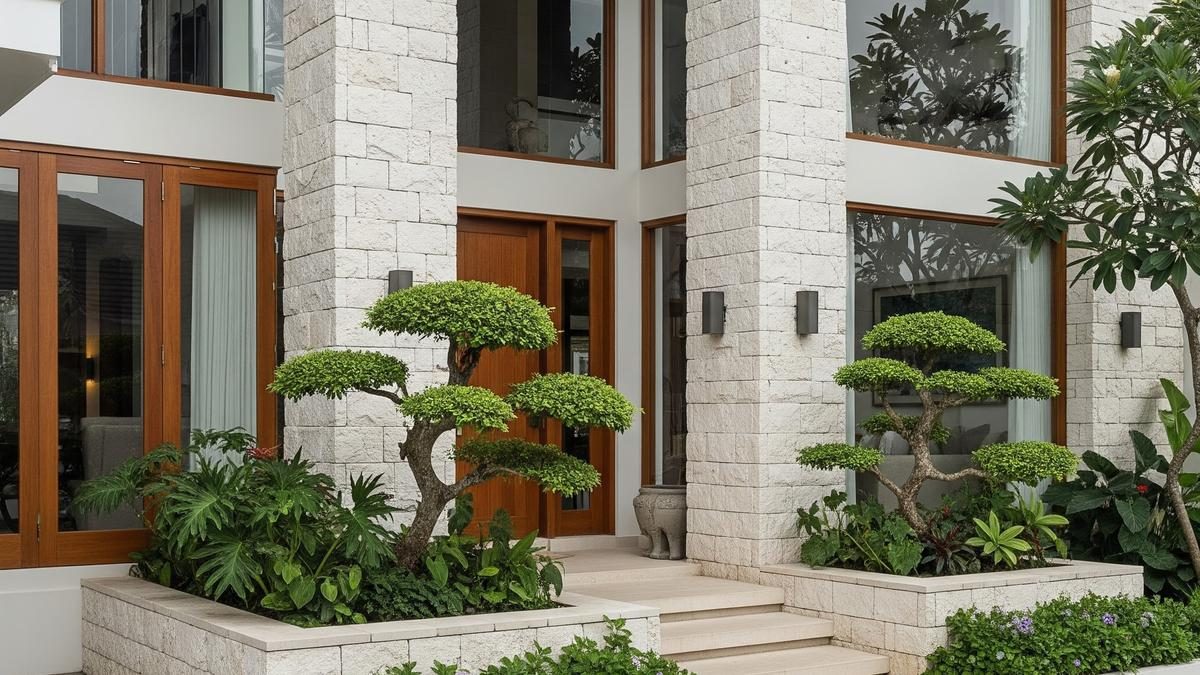 Desain Fasad Rumah Batu Alam Terbaru: Tampilan Modern, Estetik, dan Tahan Lama