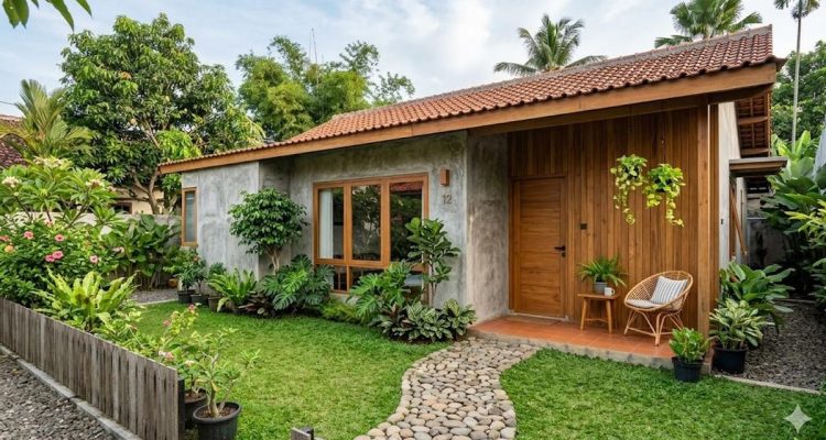 Desain Rumah Modern: Perpaduan Kayu dan Beton Ekspos