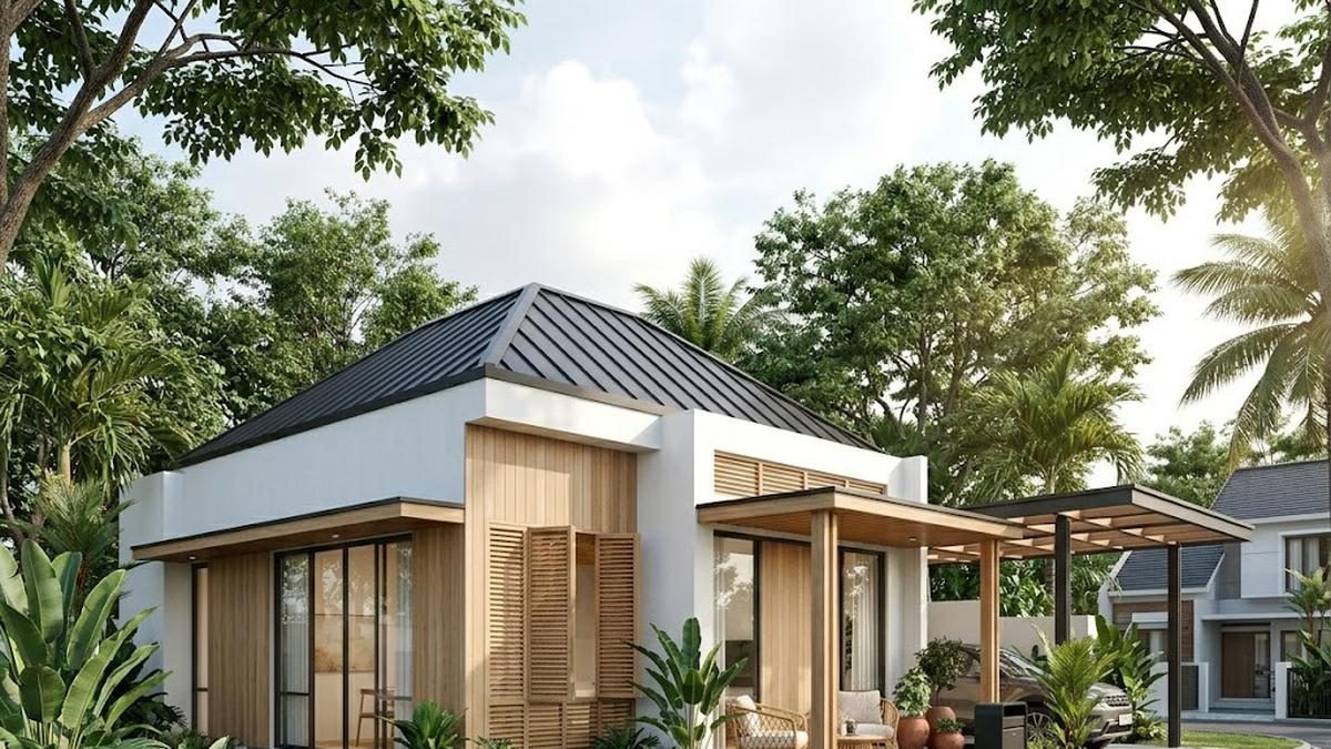 Desain Rumah Sederhana Tropis Skandinavia Terbaru yang Estetik dan Nyaman