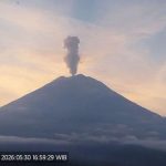 Erupsi Gunung Semeru, Kolom Abu Naik 1 Km
