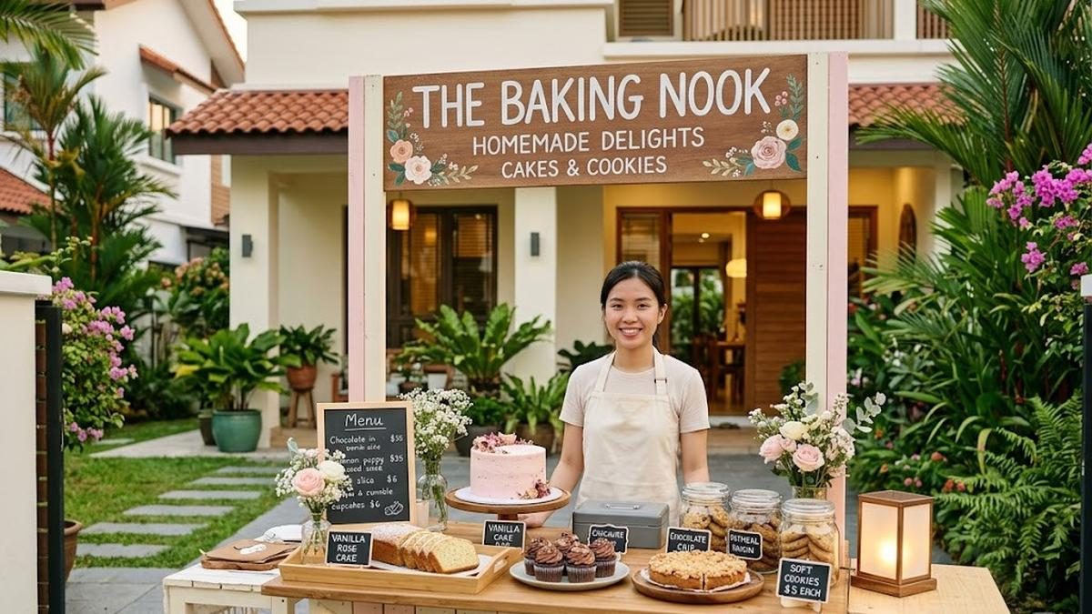 Ide Booth Jualan Kecil Minimalis di Halaman Rumah yang Menarik