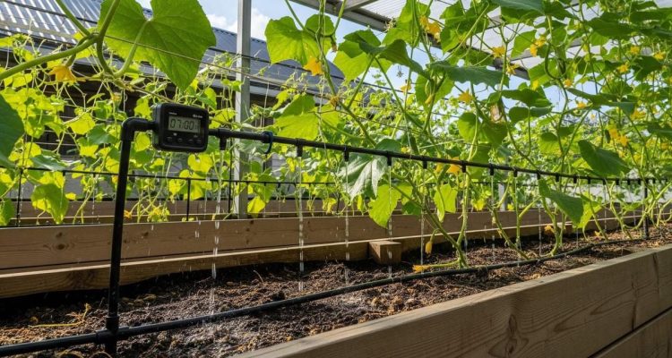 Ide Kebun Timun Mini Rambat Berbasis Tali Tambang untuk Lahan Sempit