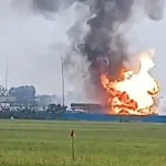 Kebakaran di Kilang Pertamina Indramayu Terekam Kamera, Warga Heboh