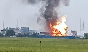 Kebakaran di Kilang Pertamina Indramayu Terekam Kamera, Warga Heboh