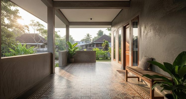 Lantai Teras Anti Licin untuk Rumah Kampung yang Aman dan Nyaman