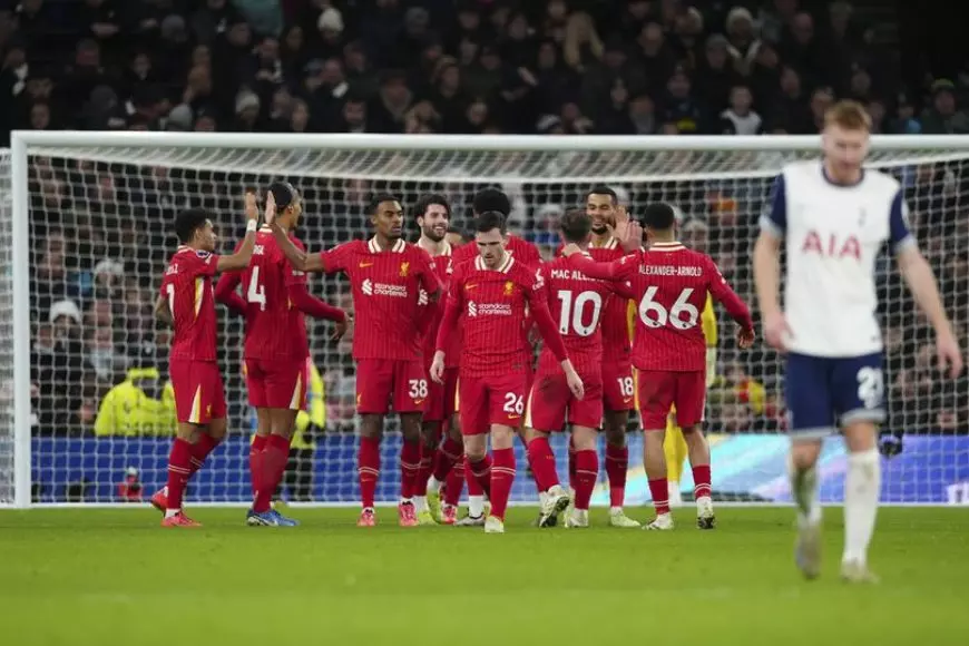 Liverpool Pertahankan Posisi Puncak Klasemen Setelah Kalahkan Tottenham