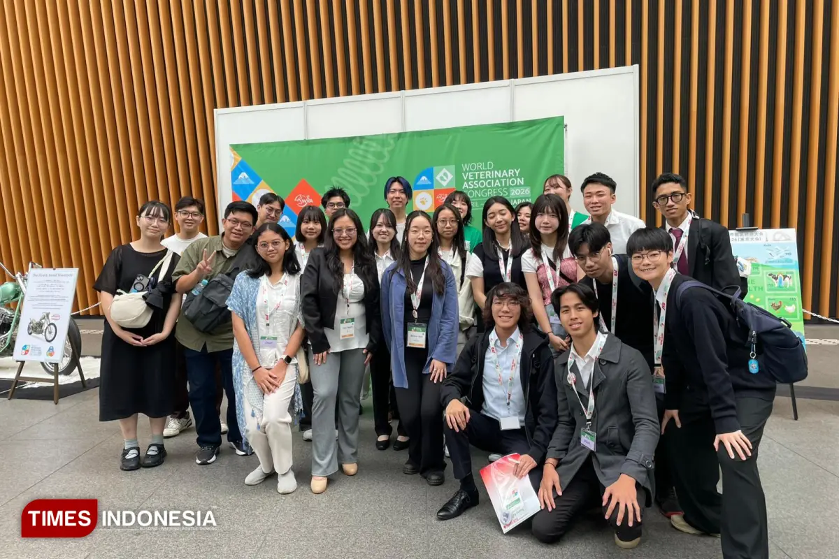Mahasiswa FKH UB Berkontribusi di Kongres Veteriner Dunia WVAC 2026 Jepang