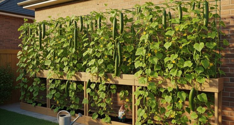 Memaksimalkan Ruang Sempit: Membuat Kebun Vertikal Timun di Pagar Rumah