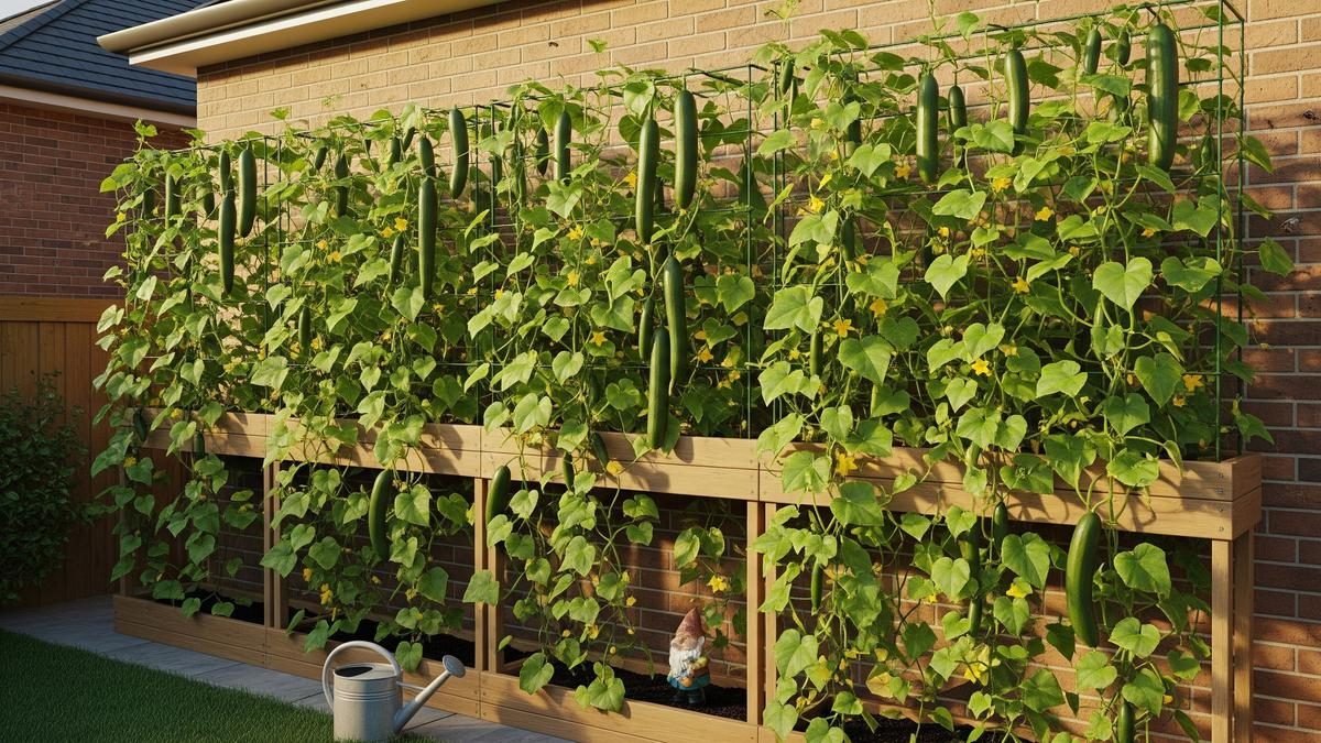 Memaksimalkan Ruang Sempit: Membuat Kebun Vertikal Timun di Pagar Rumah