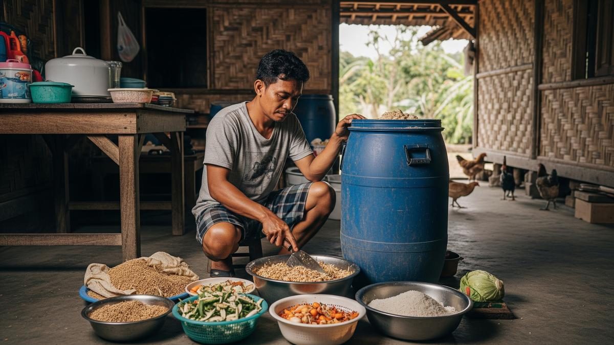 Membuat Pakan Fermentasi Ayam Kampung dari Sisa Dapur untuk Pertumbuhan Cepat dan Sehat