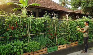 Pagar Hijau Produktif untuk Panen Sayur dan Percantik Rumah