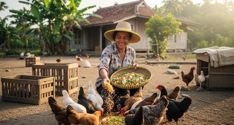 Pakan Ayam Alami Murah untuk Menambah Bobot