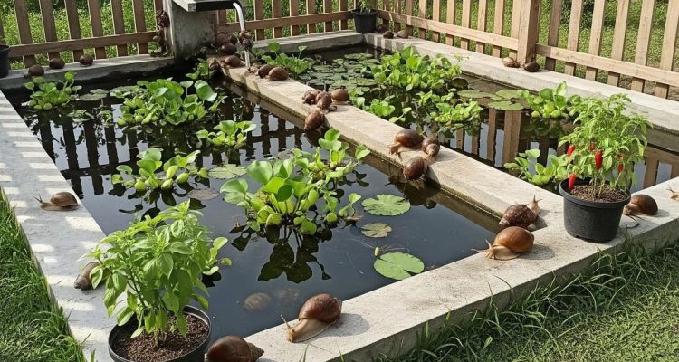 Panduan Praktis Membuat Kolam Bekicot Ternak Mini di Halaman Belakang Rumah