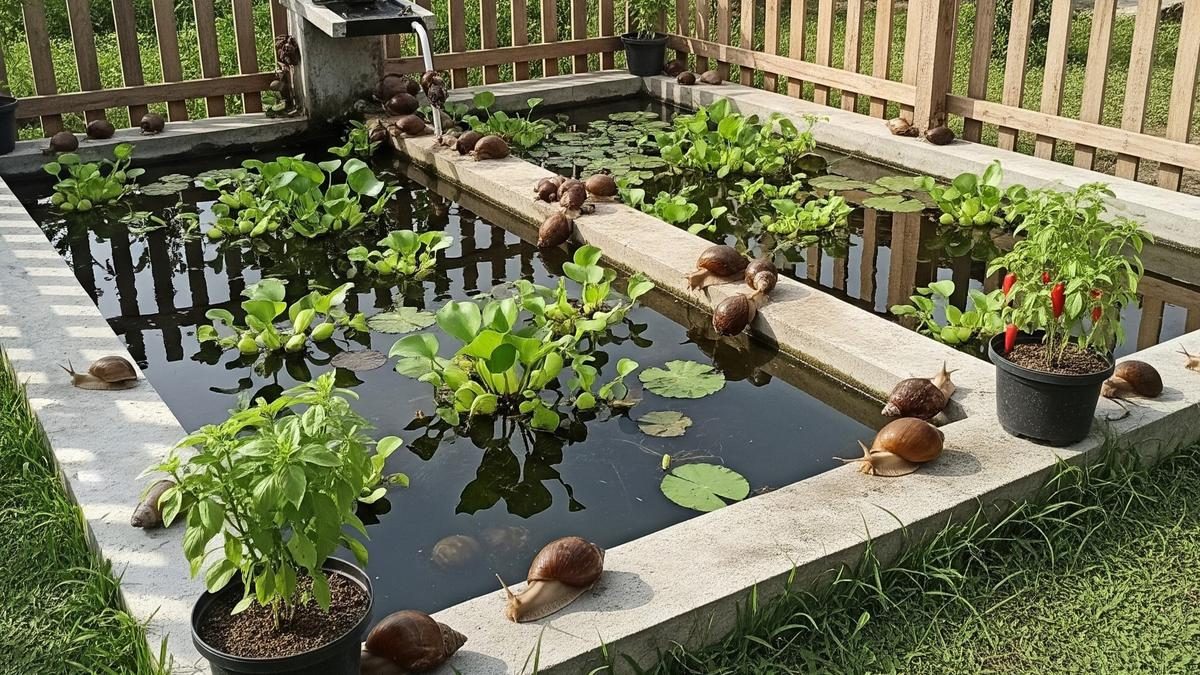 Panduan Praktis Membuat Kolam Bekicot Ternak Mini di Halaman Belakang Rumah