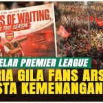 Para Gooners Rayakan Akhir Puasa Gelar Arsenal 22 Tahun dengan Suar dan Kembang Api