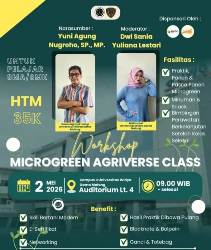 Pelatihan Microgreen UWG Malang: Bekali Anak Muda Pertanian Modern Sejak Dini