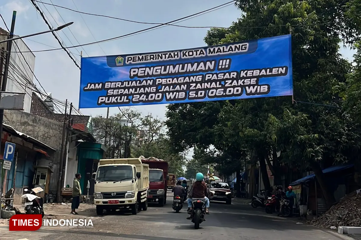 Pemkot Malang Tertibkan Pedagang Pasar Kebalen Akibat Kemacetan