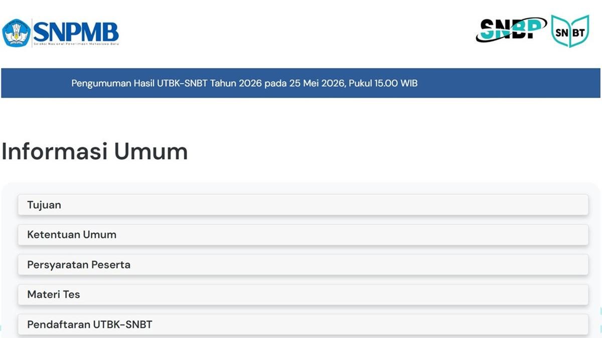 Pengumuman SNBT 2026: Jadwal, Tautan, dan Cara Melihat Hasil