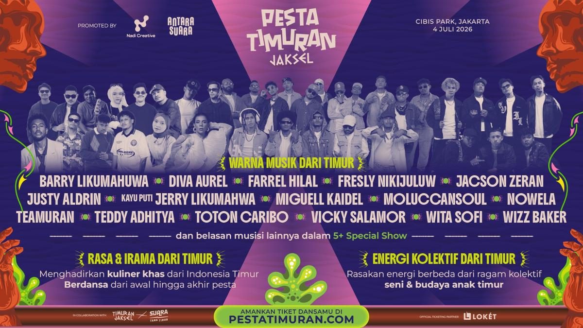 Pesta Timuran Jaksel 2026: Barry Likumahuwa dan Nowela Siap Meriahkan Panggung