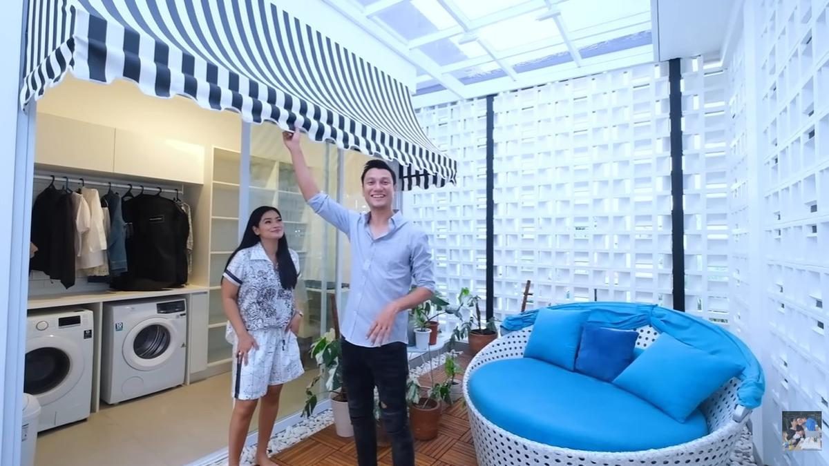 Potret Mushola Semi Outdoor dan Ruang Cuci Titi Kamal, Konsep Minimalis Modern