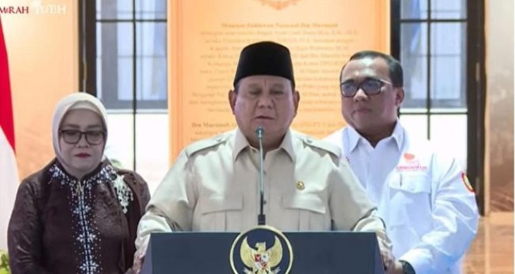 Prabowo: Pelemahan Rupiah Tak Pengaruhi Warga Desa yang Tak Pakai Dolar