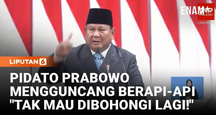 Prabowo Sampaikan Pidato Tegas di DPR: Kita Tak Mau Dibohongi!
