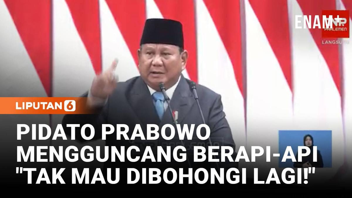 Prabowo Sampaikan Pidato Tegas di DPR: Kita Tak Mau Dibohongi!