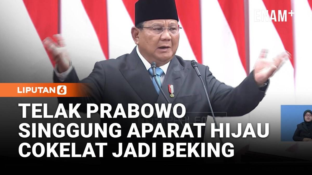 Prabowo Sindir Aparat Berbaju Cokelat dan Hijau sebagai Beking Pidato di DPR