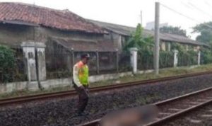 Pria Tak Dikenal Meninggal Akibat Tertabrak Kereta Api di Lenteng Agung