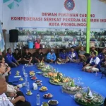 Ratusan Buruh Probolinggo Gelar Tasyakuran di Hari Buruh