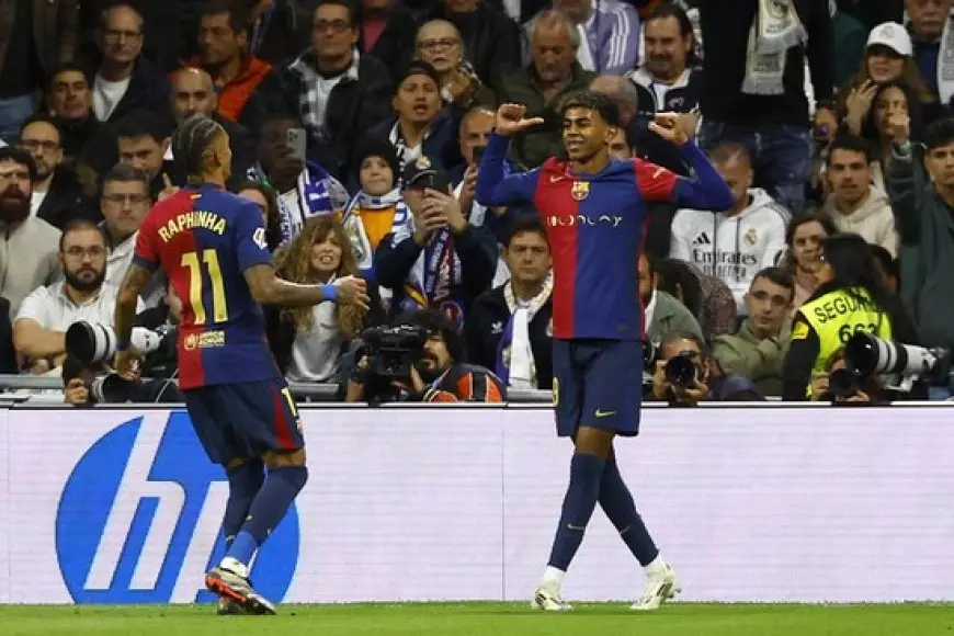 Real Madrid Dibantai Barcelona 0-4 di Kandang Sendiri