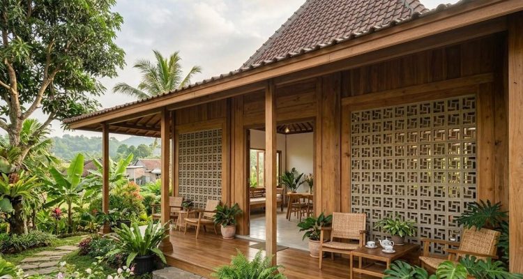 Roster dan Kayu: Kombinasi Ideal untuk Rumah Desa yang Adem dan Estetik
