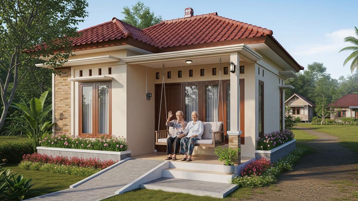 Rumah Kecil Nyaman dan Luas untuk Lansia