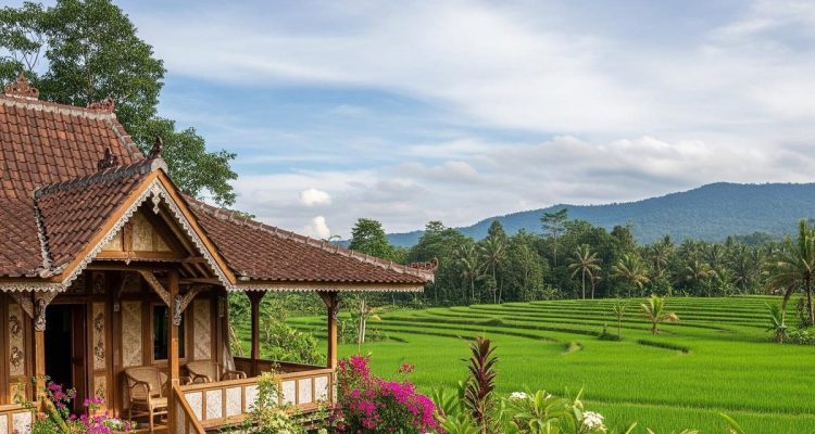 Rumah Pedesaan dengan Jendela Jalusi untuk Sirkulasi Udara Optimal