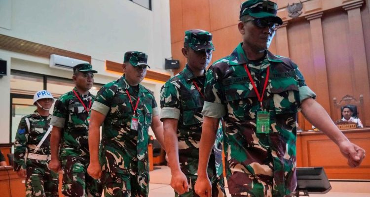 Sidang Tuntutan Prajurit TNI Penyiram Air Keras