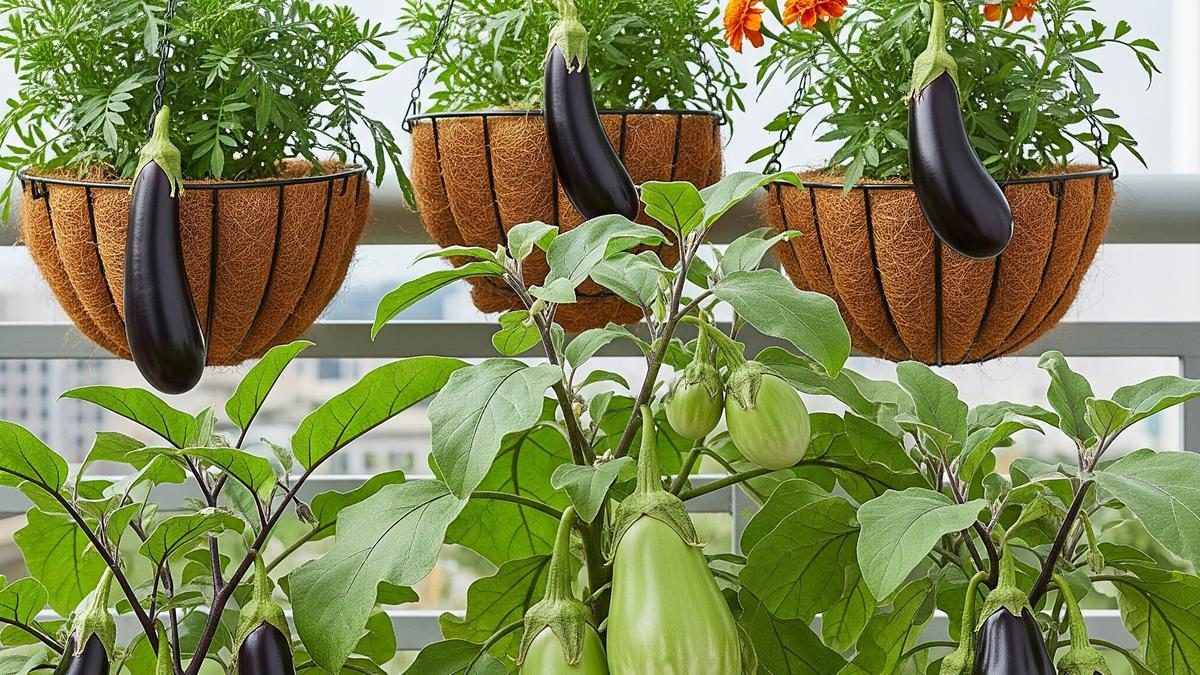 Solusi Kebun Terong Gantung Sederhana di Lahan Terbatas