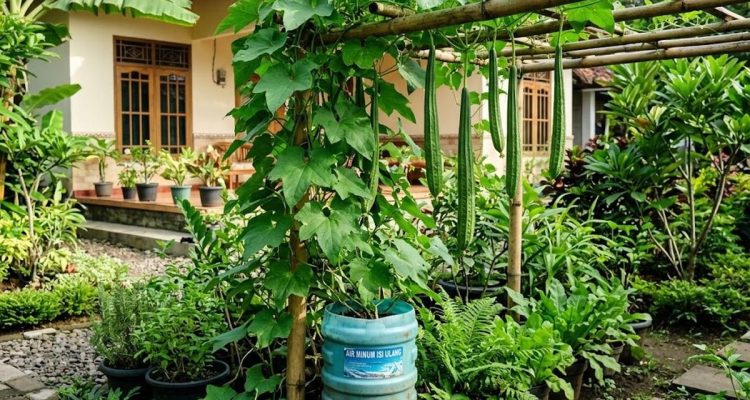 Tanam Oyong di Galon Bekas: Subur, Hemat Ruang, Panen Cepat