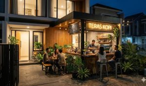 Teras Rumah Minimalis Jadi Coffee Corner Idaman, Bikin Tetangga Terpesona