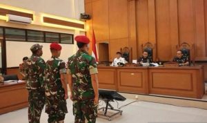 Tiga Prajurit TNI Hadapi Sidang Tuntutan Kasus Pembunuhan Kacab Bank