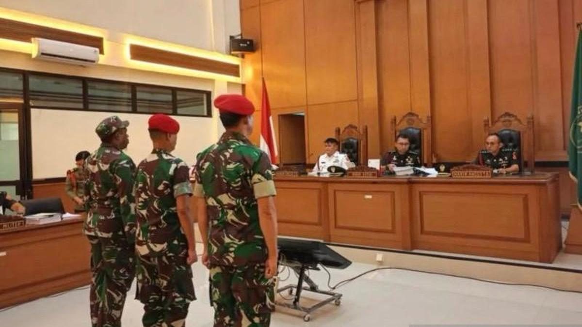 Tiga Prajurit TNI Hadapi Sidang Tuntutan Kasus Pembunuhan Kacab Bank