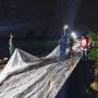 TMMD 128 Gresik Kerja Lembur Malam, Satgas Percepat Pengecoran Jalan Slempit
