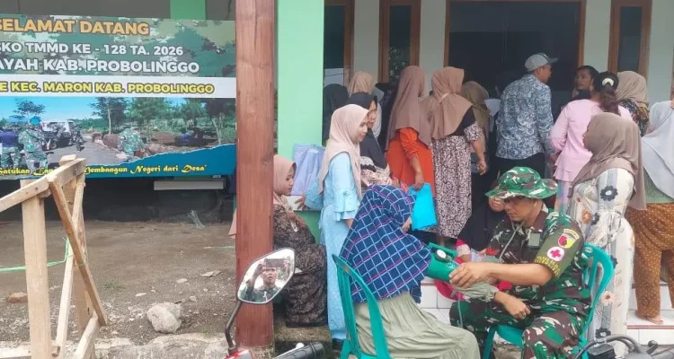 TMMD 128 Probolinggo: Cek Tensi Gratis untuk Deteksi Dini Hipertensi Warga Brabe