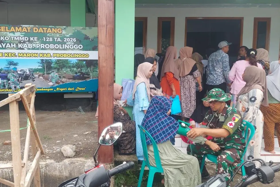 TMMD 128 Probolinggo: Cek Tensi Gratis untuk Deteksi Dini Hipertensi Warga Brabe