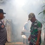 TNI dan Tenaga Kesehatan Berantas DBD Lewat Fogging di Krangkeng
