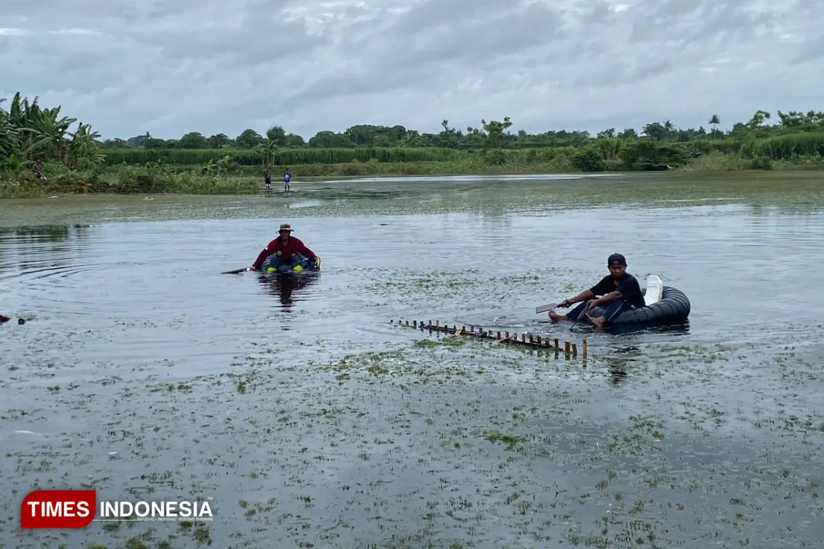 Warga dan Mahasiswa Banyuwangi Ubah Bekas Galian C Jadi Kolam Ikan